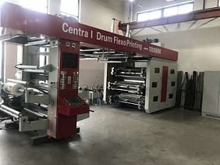Six Colors Central Drum Flexographic Printing Machine